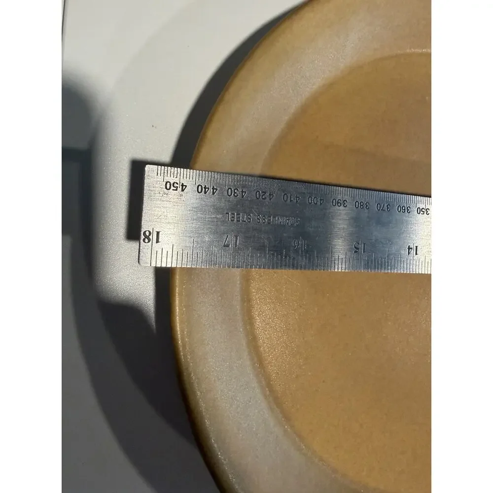 BENNINGTON POTTERY Tawny MUSTARD Sideboard Platter 1671 - 17.5” VTG